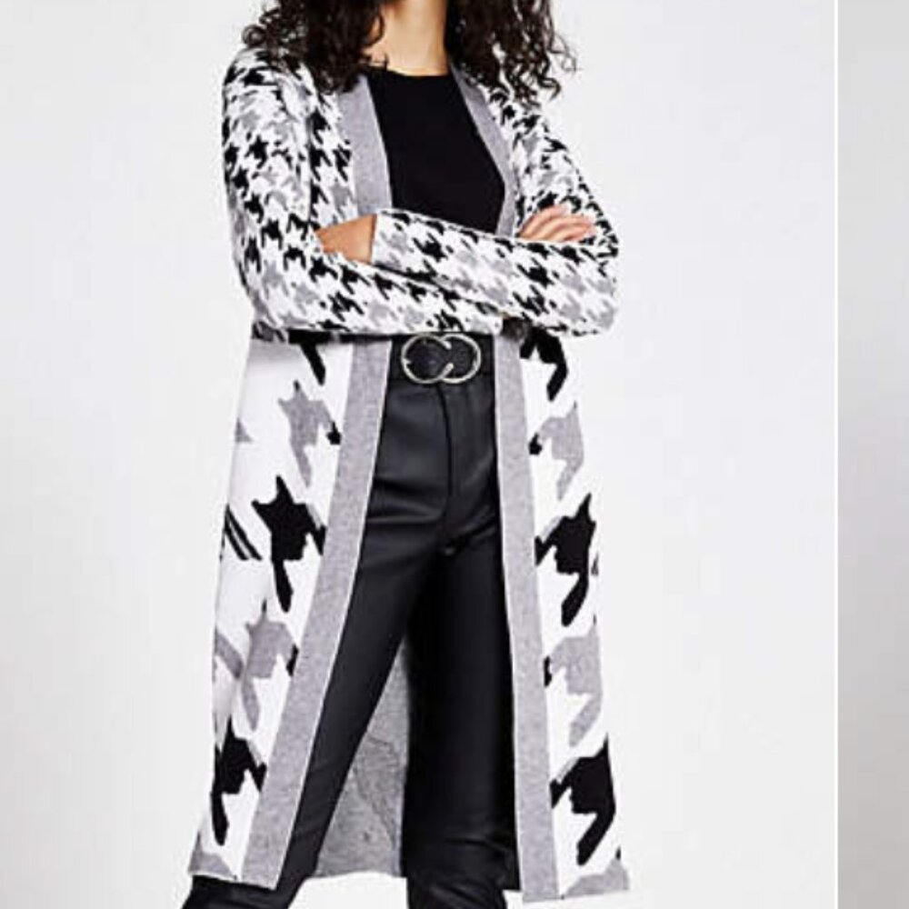 Joseph A. Long Cardigan Open Front Size M